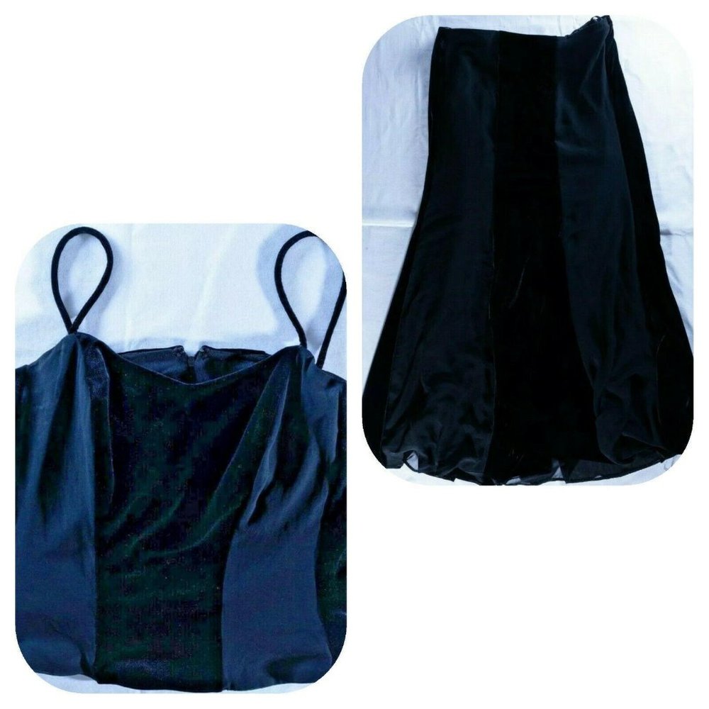 Alex Evenings Womens Sz 14 Dress 2 Piece Black